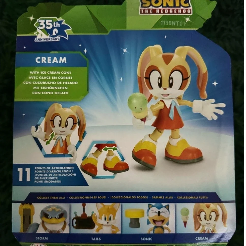 2 RARE 4' Figure Sonic The Hedgehog 35th Anniversary Jakks Pacific